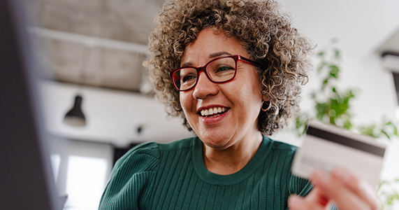 loyal customer making internet purchase