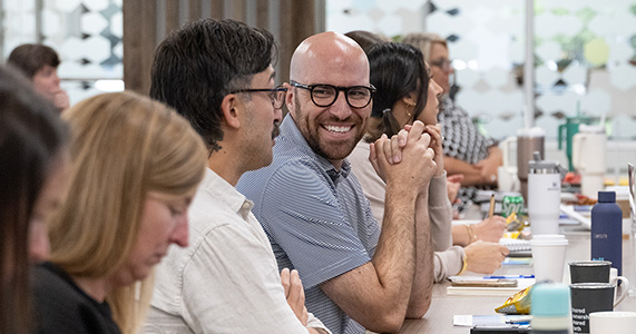 corporate event attendees enjoying collaborative event experience