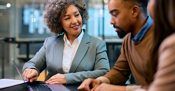 group of co-workers participating in learning & development activity
