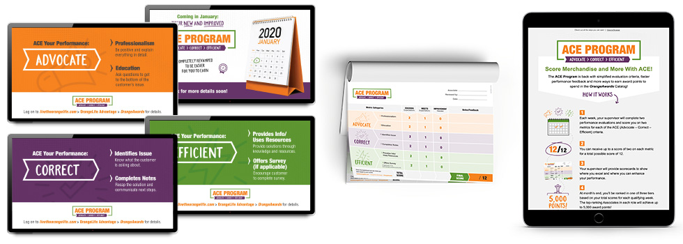 collage of incentive communications