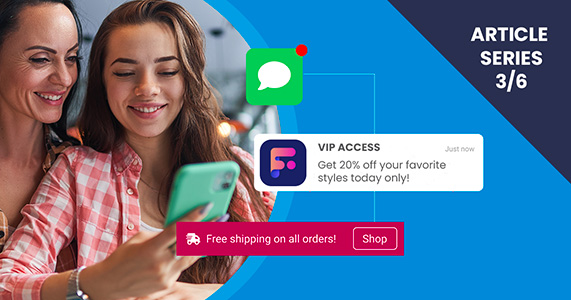 mother and daughter shopping online after receiving multiple brand communications