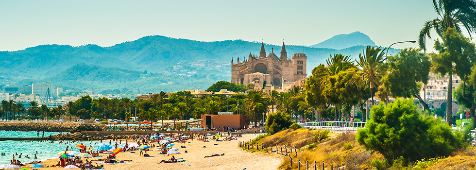 coastline and beach in Mallorca, Spain