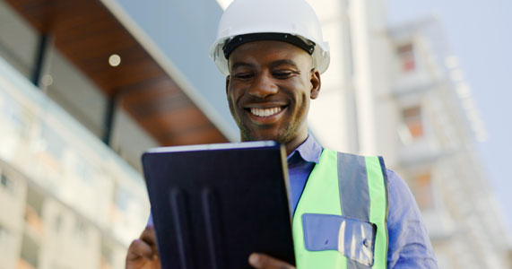 contractor ordering building materials from preferred manufacturer