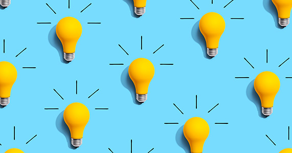 many light bulbs that represent sales incentive ideas