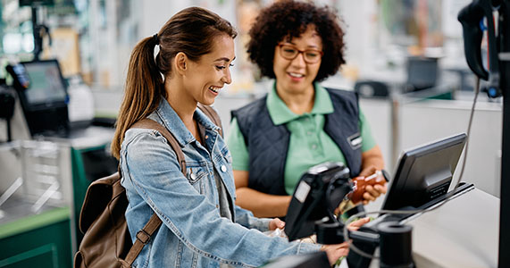 loyal grocery store customer