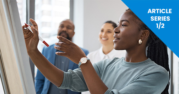 person using iPad strategizing channel incentive