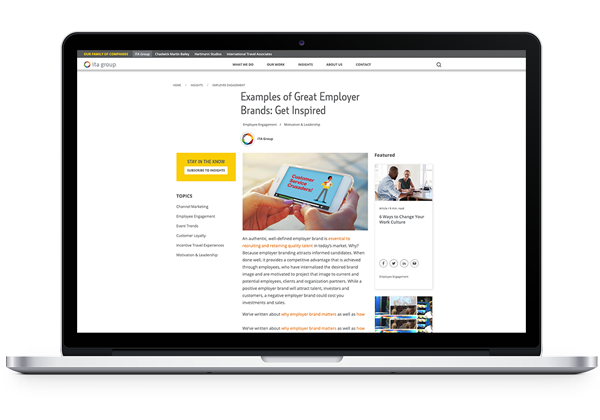 Examples of great employer brands.